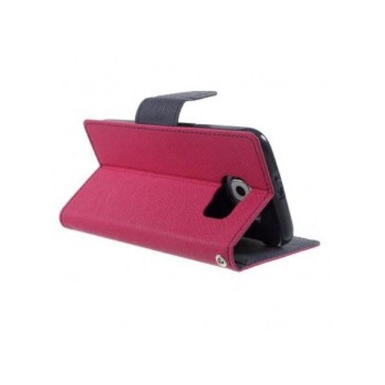 Puzdro / obal pre Samsung Galaxy S6 ružové / modré - kniha Fancy Diary