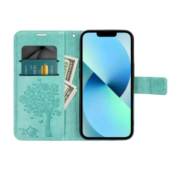 Pouzdro / obal na Samsung Galaxy A37 5G zelený strom - knížkové MEZZO Book