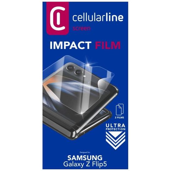 Ochranná fólie displeje pro Samsung Galaxy Z Flip5 (2ks v balení) - Cellularline