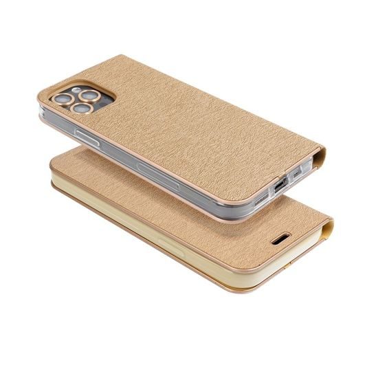 Puzdro / obal pre Xiaomi Redmi Note 8 Pro zlatý - - kniha Luna Book
