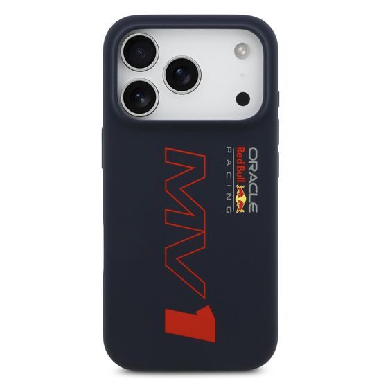 Obal / kryt na Apple iPhone 17 Pro modrý - Red Bull Silicone MV1 MagSafe