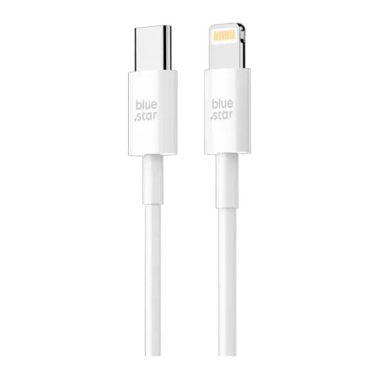 Datový kabel USB C to Lightning 2A 12W 1 m bílý - Blue Star