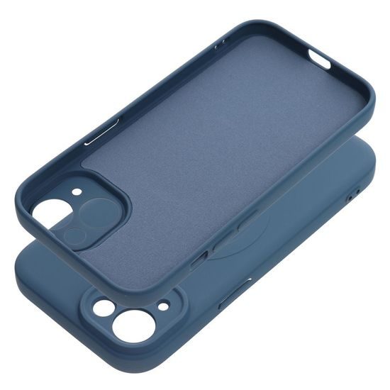 Obal / kryt na Apple iPhone 15 modrý - Silicone Mag Cover
