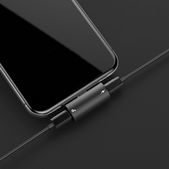 Adapter pro Apple Lightning 2x Apple Lighning Black BASEUS