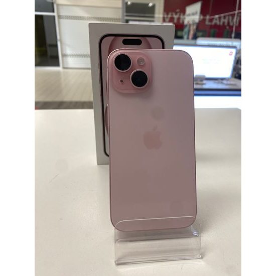 Apple iPhone 15 128GB růžový - použitý (A+)