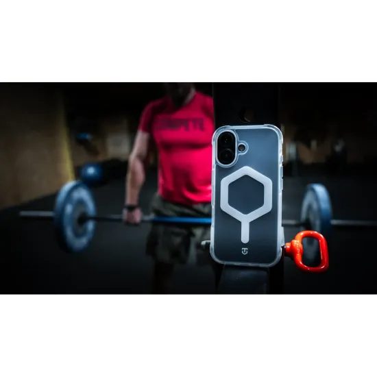 Obal / kryt na Apple iPhone 15 Pro transparentní - Tactical MagForce Hexagon