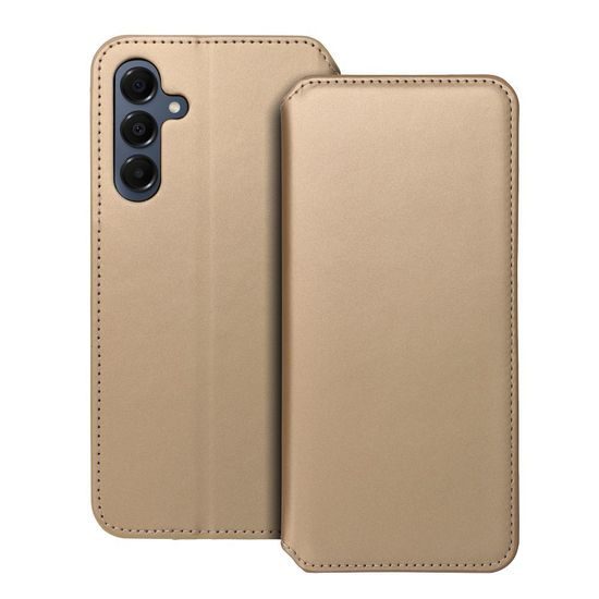 Pouzdro / obal na Samsung Galaxy A16 zlatý- knížkový Dual Pocket