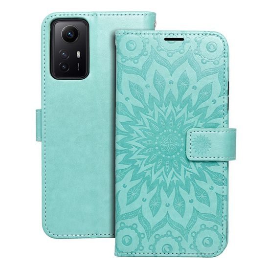 Pouzdro / obal na Xiaomi Redmi Note 12S mandala zelené - knížkové MEZZO