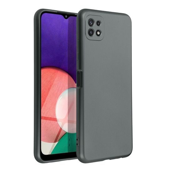 Obal / kryt na Samsung Galaxy A22 5G sivý - Forcell METALLIC