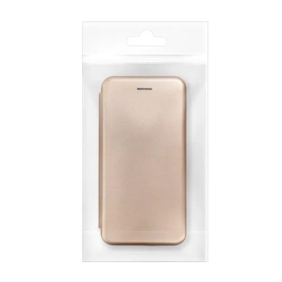 Pouzdro / obal na Apple iPhone 16 Plus zlaté - knížkové ELEGANCE