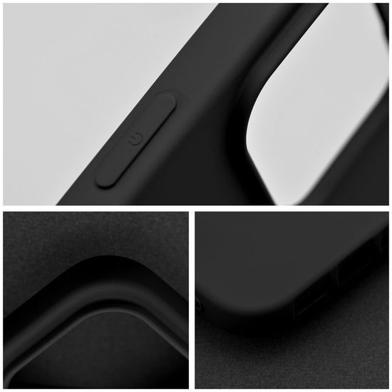 Obal / kryt na Apple iPhone 15 Pro Max čierne - Silicone Case