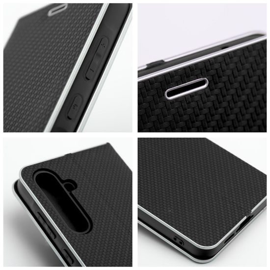 Pouzdro / obal na Samsung Galaxy Xcover 4 černé - knížkové Luna Carbon
