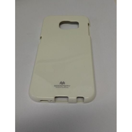 Obal / kryt pre Samsung Galaxy S6 biely - Jelly case