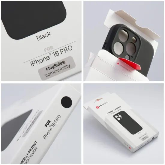 Obal / kryt na Apple iPhone 16 PRO MAX černý - F-Protect Rubber Premium