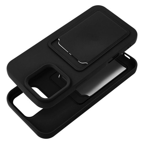 Obal / kryt na Apple iPhone 16 Pro Max čierne - CARD case