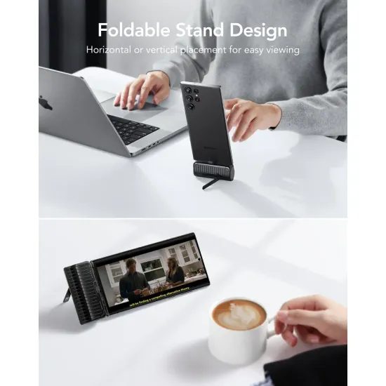 Powerbanka 5000 mAh s vestavěným konektorem USB-C 2,3A černá - VEGER