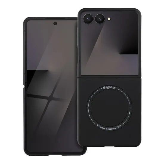 Obal / kryt na Samsung Galaxy Z Flip7 černý - Magnetic Cover