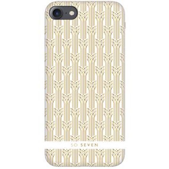 Obal / kryt pre Apple iPhone 6 / 6s / 7 / 8 bielo-zlaté, SO SEVEN