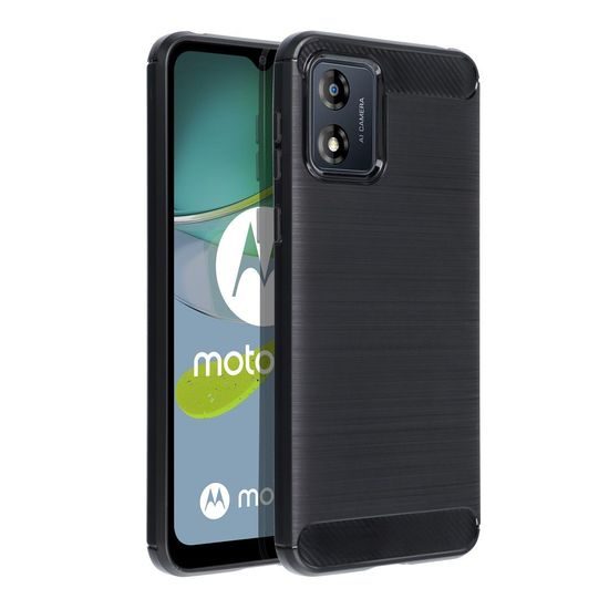 Obal / kryt na Motorola E13 černý - CARBON