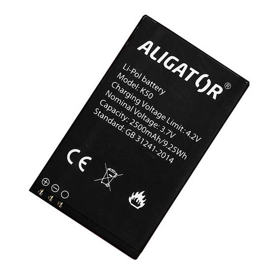 Baterie Aligator K50 eXtremo, Li-Pol, 2500 mAh (AK50BAL)