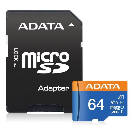 Micro SD karta 64GB s adaptérem class 10 - ADATA