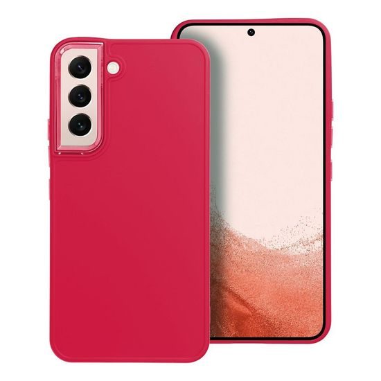 Obal / kryt na Samsung Galaxy S22 červený - Frame Case