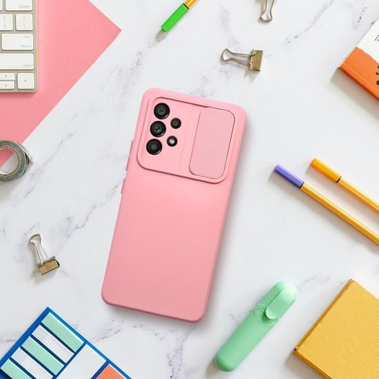 Obal / kryt na Samsung Galaxy A15 5G růžový - SLIDE Case