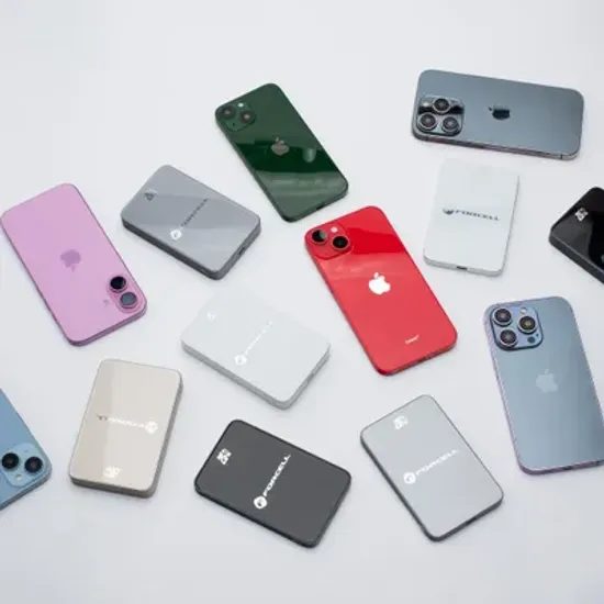 Tenká powerbanka Forcell F-Energy Super Slim F10k8 s MagSafe PD3.0 QC4.0 15W 10000mAh - béžová