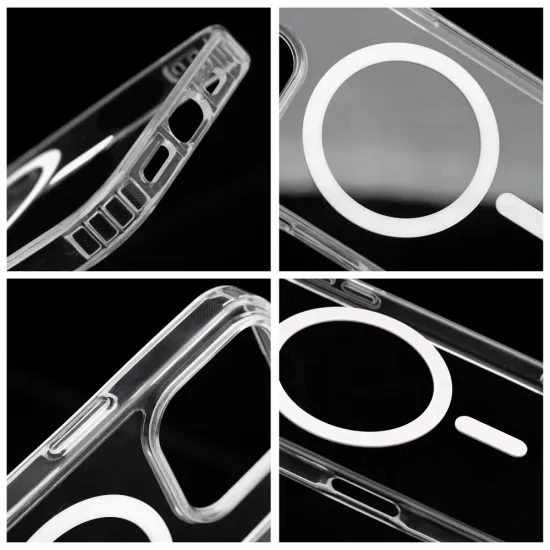 Obal / kryt na Apple iPhone 16 Pro bílý s MagSafe - Ring Mag Cover
