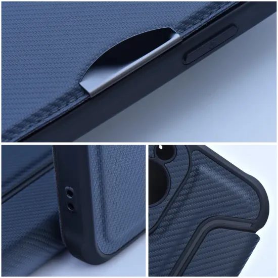 Pouzdro / obal na Apple iPhone 16e (SE 4 2025) / 17e modré - knížkové RAZOR Book