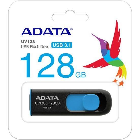 USB flash disk 128 GB čierny/modrý - ADATA UV128