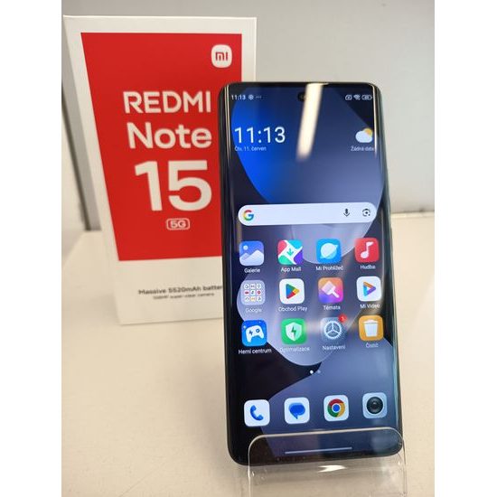 Xiaomi Redmi Note 15 5G 8GB/256GB DualSIM, černý - použitý (A)