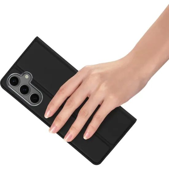 Pouzdro / obal na Samsung Galaxy S25 Plus černé - knížkové DUX DUCIS