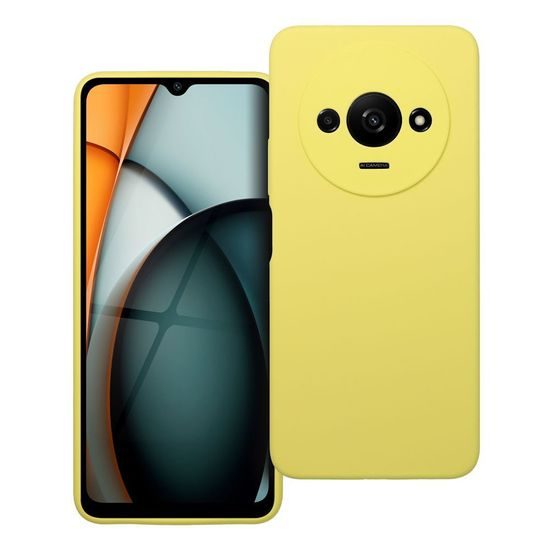 Obal / kryt na Xiaomi Redmi A3 4G žlutý – SILICONE 2mm