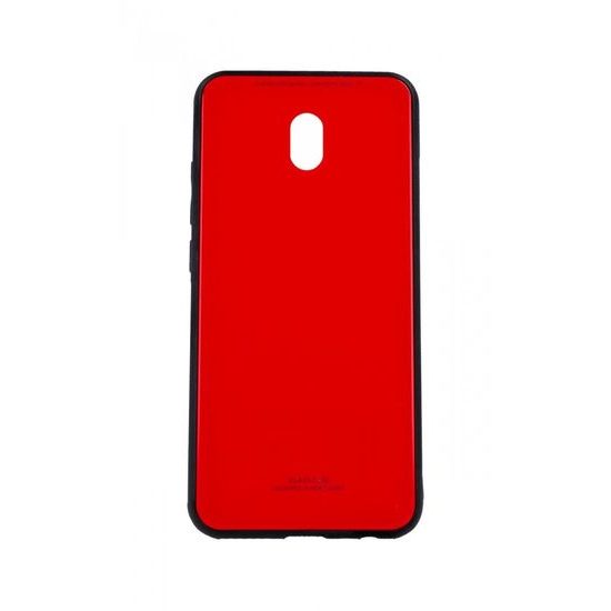 Obal / kryt pre Xiaomi Redmi 8A červený - GLASS Case