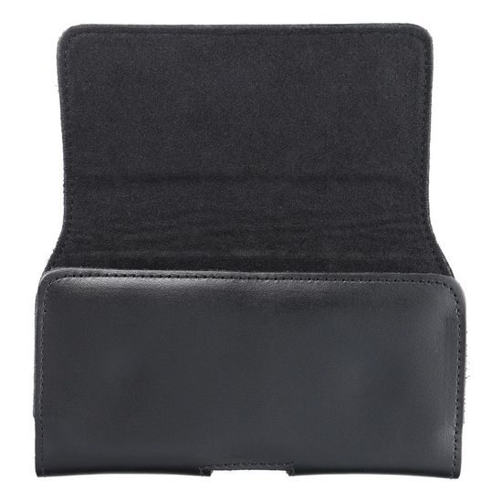 Pouzdro se zavíráním, italská kůže, velikost XXL, černé - ROYAL Leather