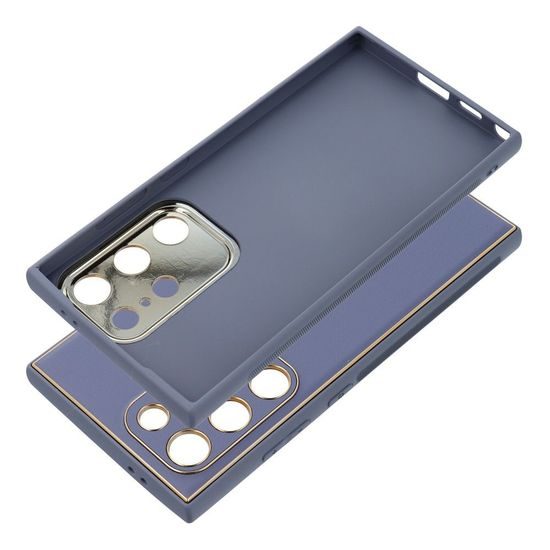 Obal / kryt na Samsung Galaxy S24 Ultra modré - Forcell LEATHER