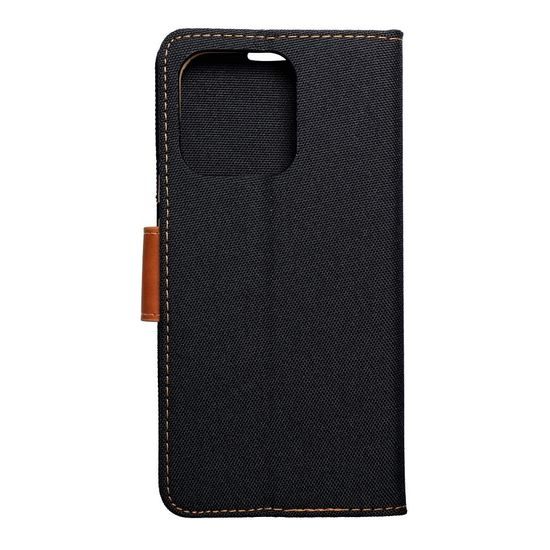 Puzdro / obal na Xiaomi Redmi 12C čierne - kniha Canvas