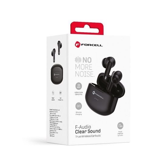 Bezdrátová sluchátka černá - FORCELL F-AUDIO (ANC)