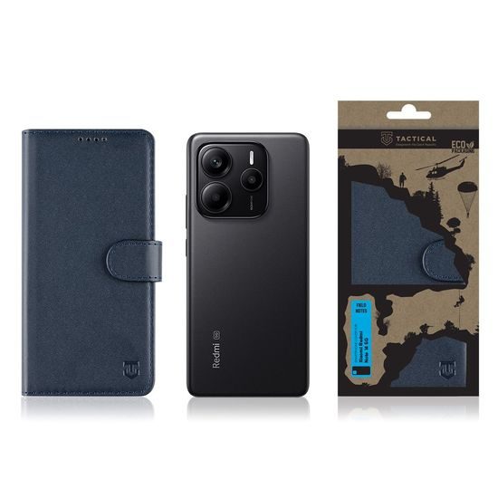 Pouzdro / obal na Xiaomi Redmi Note 12S modré - knížkové Tactical Field Notes