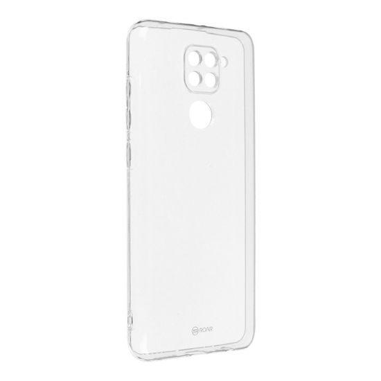 Obal / kryt na Xiaomi Redmi NOTE 9 průhledný - Jelly Case Roar
