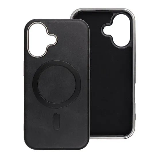 Obal / kryt na Apple iPhone 15 černý - Gentleman Magsafe