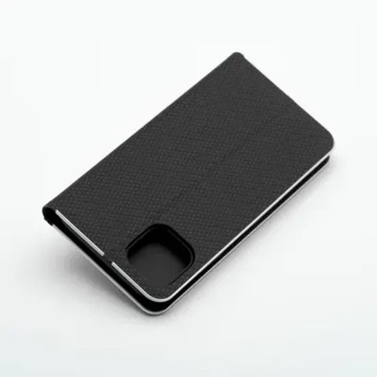 Pouzdro / obal na Apple iPhone 17 Pro Max černé - knížkové Luna Book Carbon Case