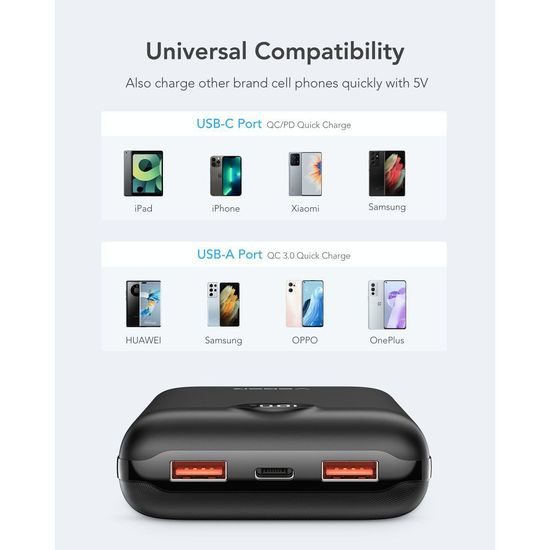 Powerbanka 20 000 mAh černá - Veger