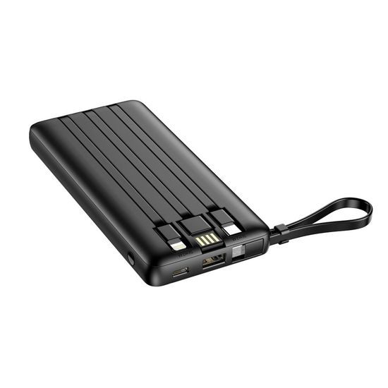 Powerbanka C10 10 000mAh (Micro + Typ C + Lightning) černá - VEGER