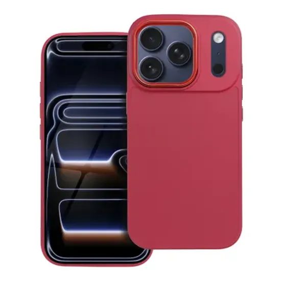 Obal / kryt na Apple iPhone 17 Pro červený - FRAME