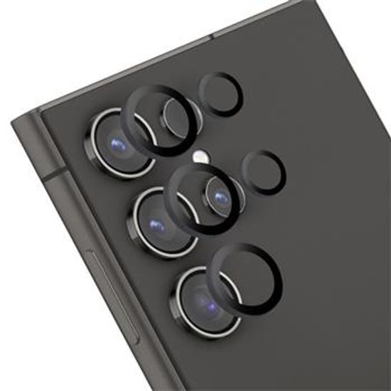 Ochranné sklíčko kamery pro Samsung Galaxy S24 ultra černá - Obal me