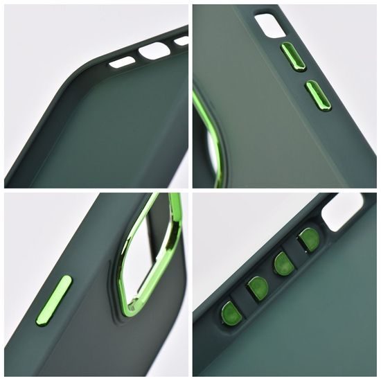 Obal / kryt na Apple iPhone 15 Plus zelený - FRAME