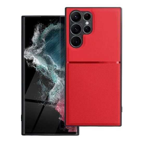 Obal / kryt na Samsung Galaxy S22 Ultra červený - Forcell NOBLE