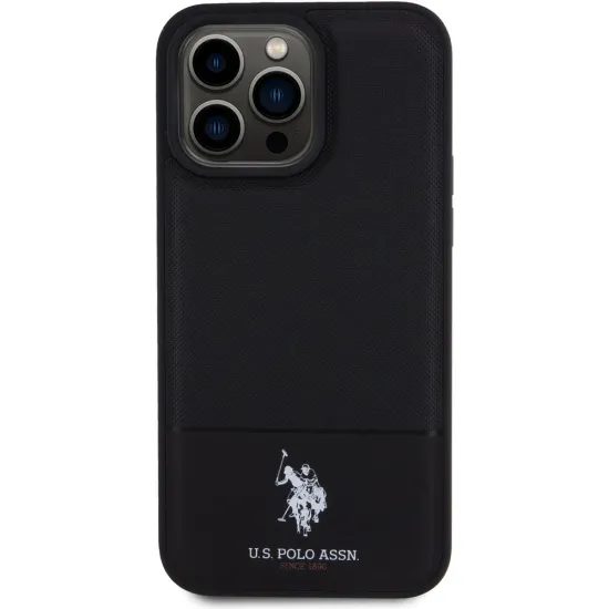 Obal / kryt na Apple iPhone 15 Pro černý - U.S. Polo